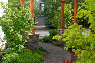 This is an example of a traditional landscaping in Portland.