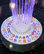 Floating Spray Fountain With 48 LED Lights and 550 GPH Pump