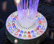 Floating Spray Fountain With 48 LED Lights and 550 GPH Pump