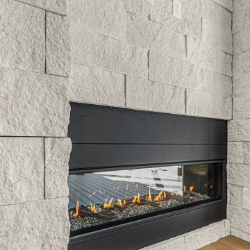 Double Sided Fireplace (Living Room/Screened In Porch)