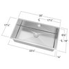 Transolid Diamond Stainless Steel 35" Undermount Kitchen Sink