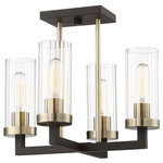 Minka-Lavery - Minka-Lavery Ainsley Court Four Light Semi Flush Mount 3049-560 - Four Light Semi Flush Mount from Ainsley Court collection in Aged Kinston Bronze w/Brushed finish. Number of Bulbs 4. No bulbs included. No UL Availability at this time.