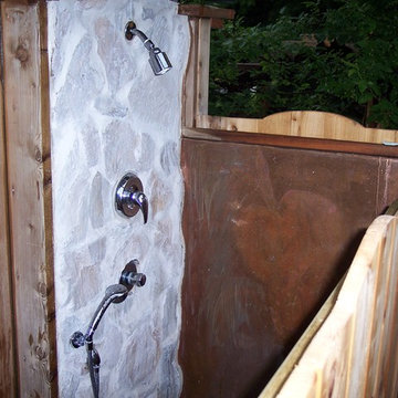 Deck, Paved Walkway, and Landscaping