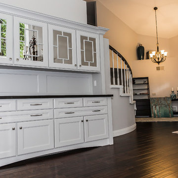 Kitchen & living room addition including an outdoor living space