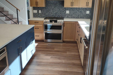 Example of a minimalist kitchen design in Other