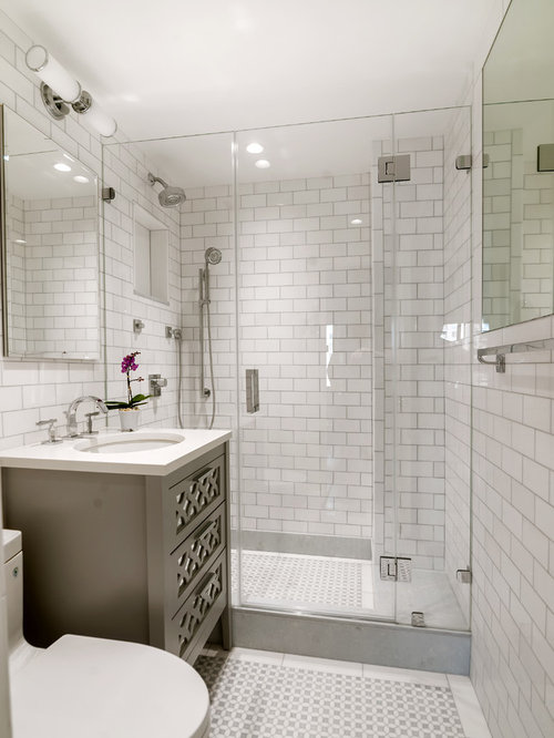  White  Subway  Tile  Bathroom  Ideas  Houzz