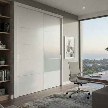 Custom Wood Sliding (By-pass) Closet Doors