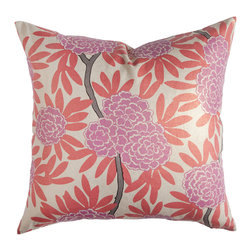Caitlin Wilson Berry Fleur Chinoise Pillow - Decorative Pillows