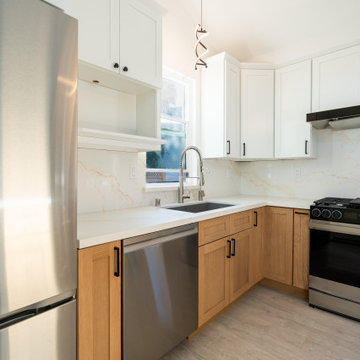 Bright Transitional Kitchen with Clean Lines and Warm Wood Contrast | Premium RT