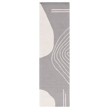 Safavieh Rodeo Drive Collection RD860F Rug, Grey/Ivory, 2'3" X 10'