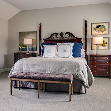 Master Bedroom - Custom Drapes and Valance