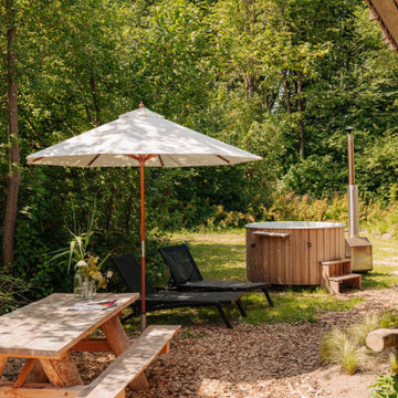 Huisje huren met hottub