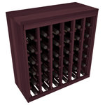 Wine Racks America - 36-Bottle Deluxe Wine Rack,  Redwood, Burgundy Stain - *Please Note*