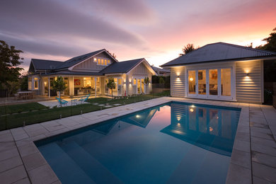 This is an example of a traditional pool in Auckland.