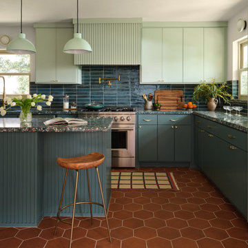 Color Drenched Kessler Kitchen Remodel