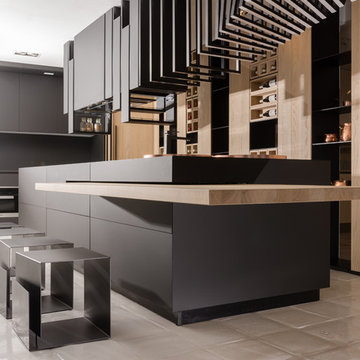 Contemporary Black Matte Kitchen