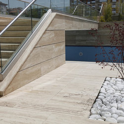 Travertine Stairs, Wall, Floors - Wall And Floor Tile