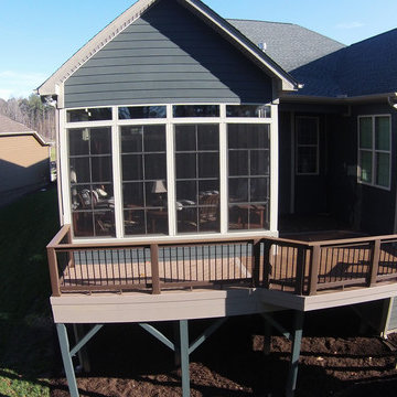 TimberTech Deck with Eze-Breeze Porch in Wake Forest