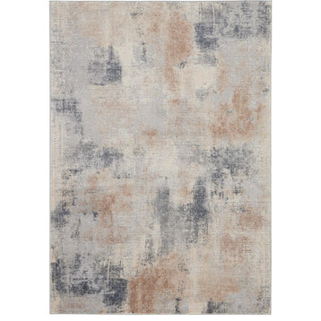 Nourison Rustic Textures Beige/Gray Area Rug, 5'3"x7'3"