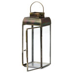 Serene Spaces Living - Serene Spaces Living Square Lantern, Sold Individually, Available in 4 Option, L - Our lantern features a square metal frame with clear glass panels and come in both gold and antique bronze finishes. Consider this lantern as an alternative centerpiece for your tables. This square lantern will add an air of timeless beauty to weddings and special occasions. It is sold individually and measures 7.5" Tall and 3" Diameter. Serene Spaces Living specializes in creating good quality accents that look great anywhere!