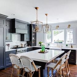 Summit, NJ &ndash; Transitional &ndash; Gray Kitchen Cabinetry - Kitchen Cabinetry