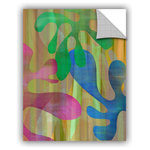 Brushstone - Driftwood Down Decal, 14"x18" - Brushtone 'Driftwood Down' by Delores Orridge NaskrentIs an abstract reproduction with fun, vibrant colors throughout. This is a great conversation piece that will compplement any room or office.