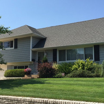 Oceanside Siding - Coastal Sage Shakes with new Windows