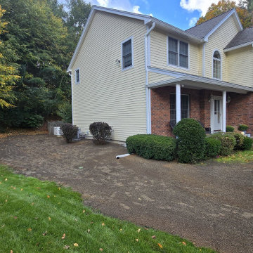 Yard Drainage Installation Clifton Park, NY Swale Basin