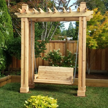 Pergola Swing Bench