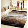 5'x7' Shaggy Brown Living Room Area Rug Hand-Tufted