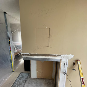 Fireplace redesign.