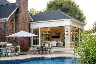 Inspiration for a transitional sunroom remodel in Louisville