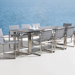 ELEMENT 9-Piece Outdoor Dining Set - Outdoor Dining Sets