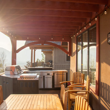 Pergola Installed on Pre-Established Deck Posts