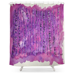 Cotton Candy Galaxy Shower Curtain Contemporary Shower