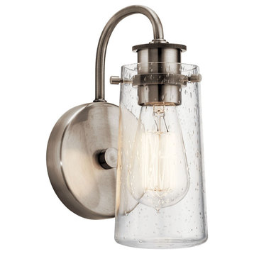Kichler Braelyn 1 Light Wall Sconce in Classic Pewter