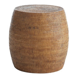 RATTAN DRUM STOOL - NEW - Products