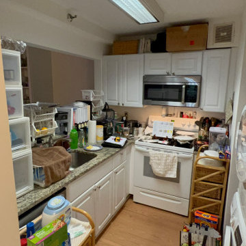Compact White Galley Kitchen Refresh