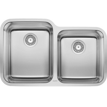 Blanco 441023 20.5"x32.3" Double Undermount Kitchen Sink, Stainless Steel