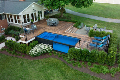 Aerial View Pool Deck