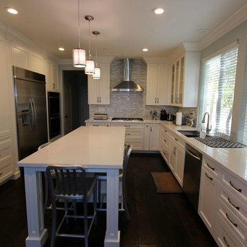 78 - San Clemente Kitchen Remodel with Custom Cabinets & Wood Floor