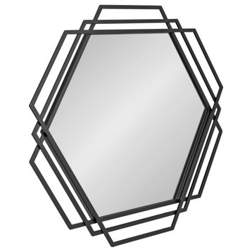 Kona Wall Mirror, Black, 32x31