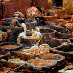 Leather Tanneries in Fez Morocco - Paintings