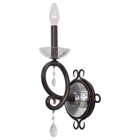 Kalco Winona 1 Light Bath Fixture, Tarnished Brass