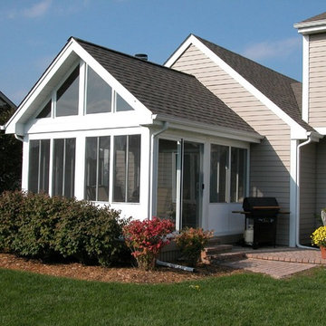 Sunroom and patio enclosures with vaulted ceilings