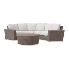 Curved Outdoor Sofas Houzz Sunset West Outdoor Furniture Coronado Curved Loveseat With Cushions Cast Petal