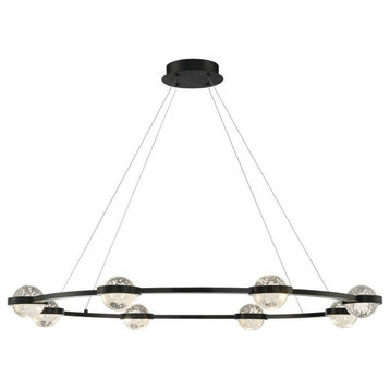48W 8 LED Chandelier in Contemporary Modern Style - 47.5 Inches Wide by 4