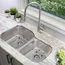 32"L x 20.75"W Stainless Steel Double Basin Dual Mount Kitchen Sink