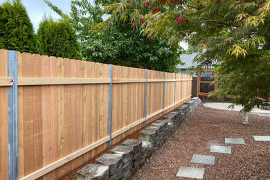 Dogear Fence with metal post