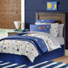 Lullaby Bedding Space Printed Quilted, Space Collection, Euro Shams